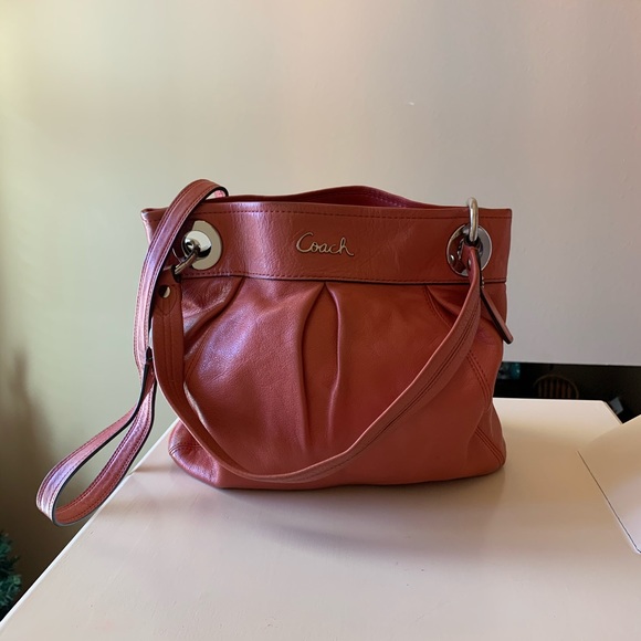 Coach crossbody, leather, coral - Picture 6 of 6